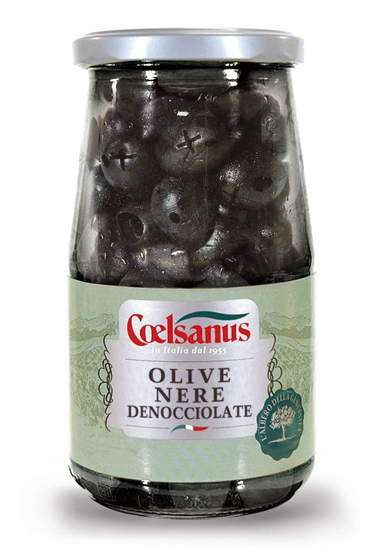 Olives noires dénoyautées séchées